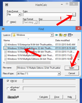 HashCalc phần mềm kiểm tra mã MD5,