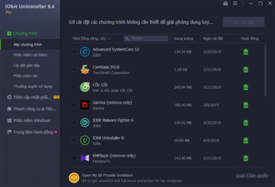 Tải về miễn phí IObit Uninstaller P